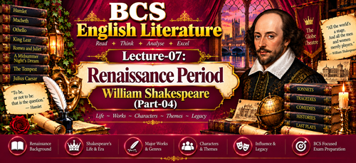 Chapter-07: William Shakespeare(Part-04)- Famous Plays, Sonnet